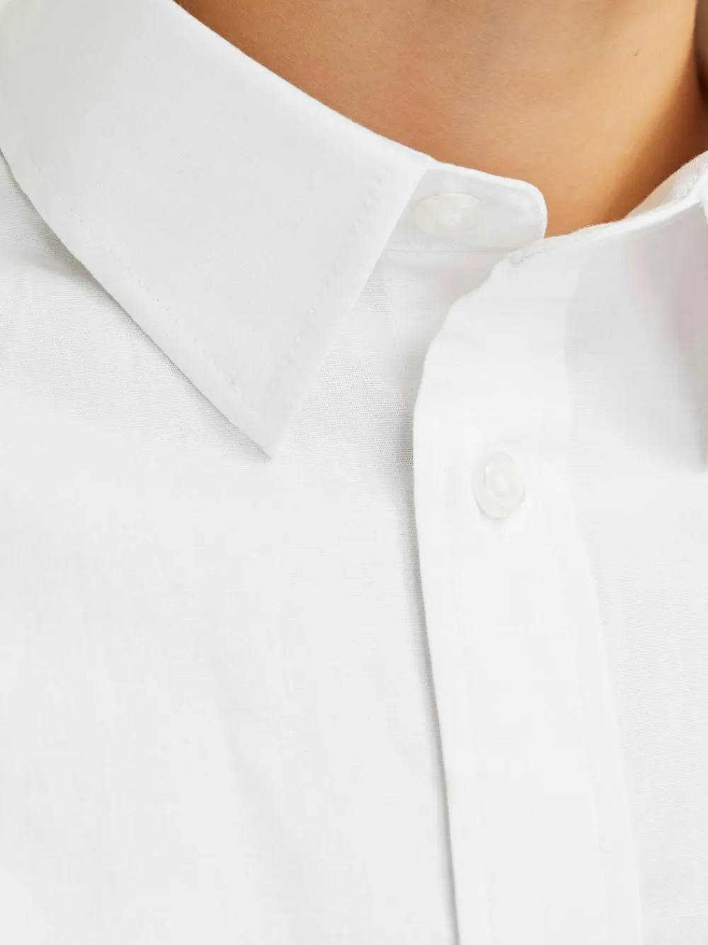 JACK & JONES JUNIOR Stretch Long Sleeve White Shirt^BOY Shirts
