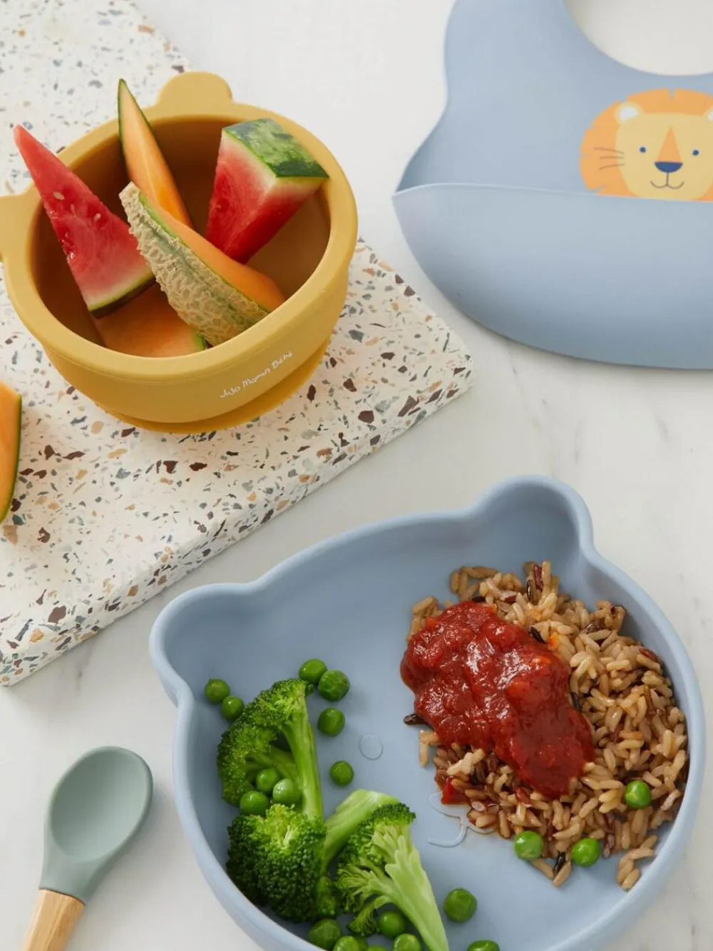 Jojo Maman Bébé My First Silicone Mealtime Bear Set^ Dinner Sets & Pasta Bowls