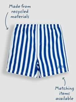 Best Jojo Maman Bébé Blue Stripe Swim Shorts