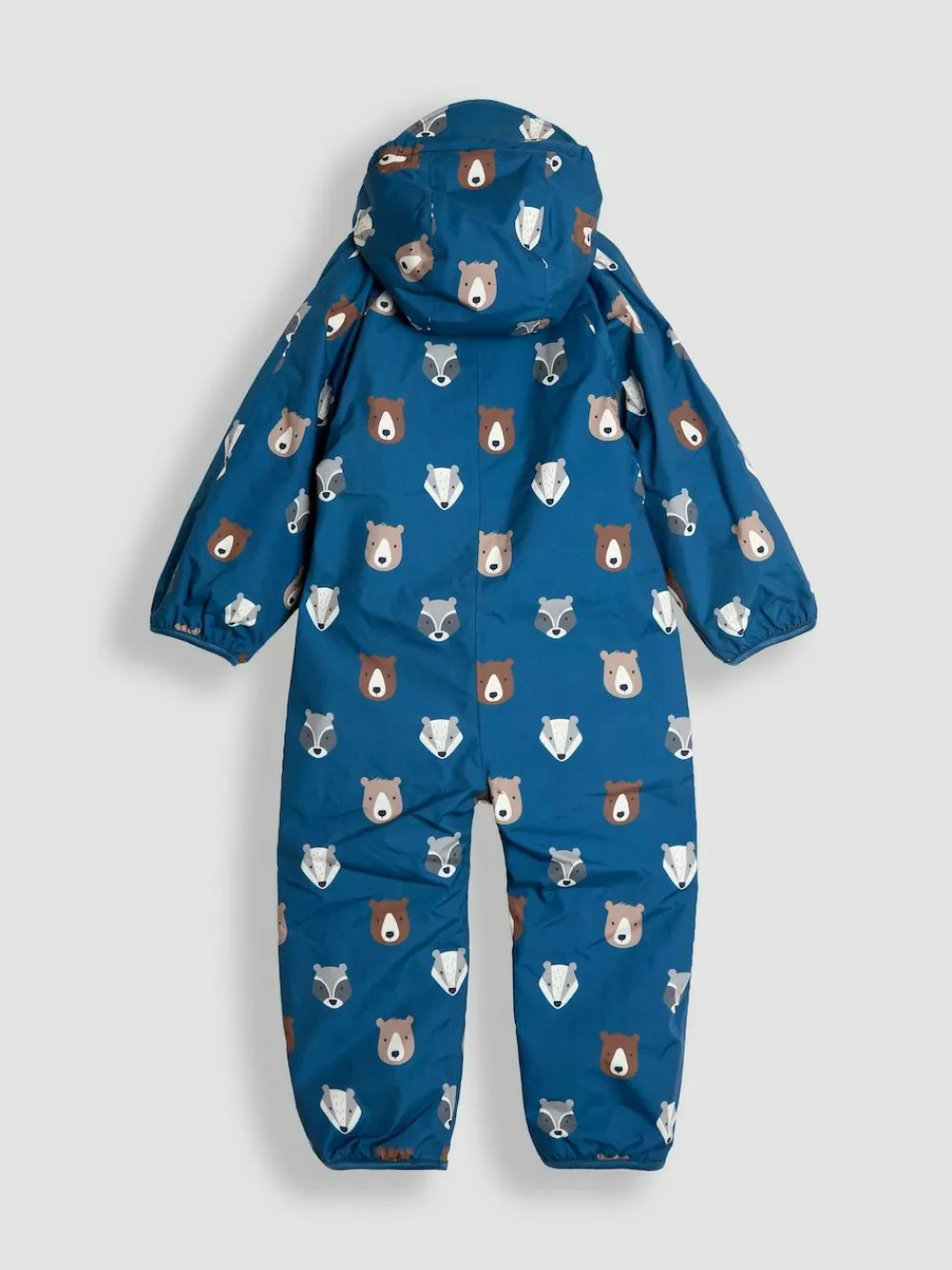 Online Jojo Maman Bébé Fleece-lined Waterproof Puddle Suit Blue Woodland