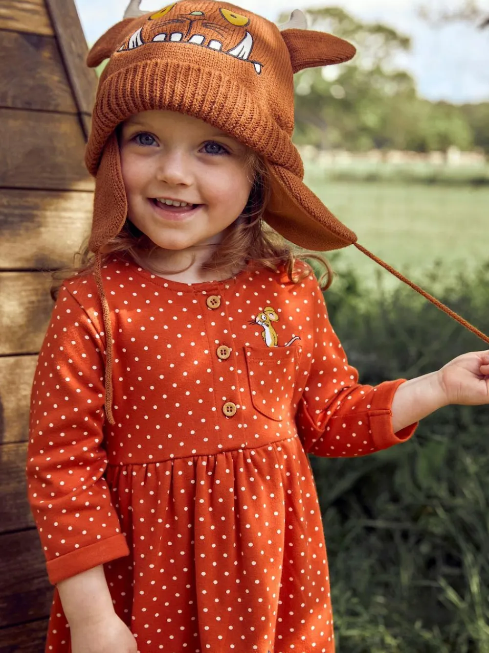 New Jojo Maman Bébé Brown Kids' The Gruffalo Hat