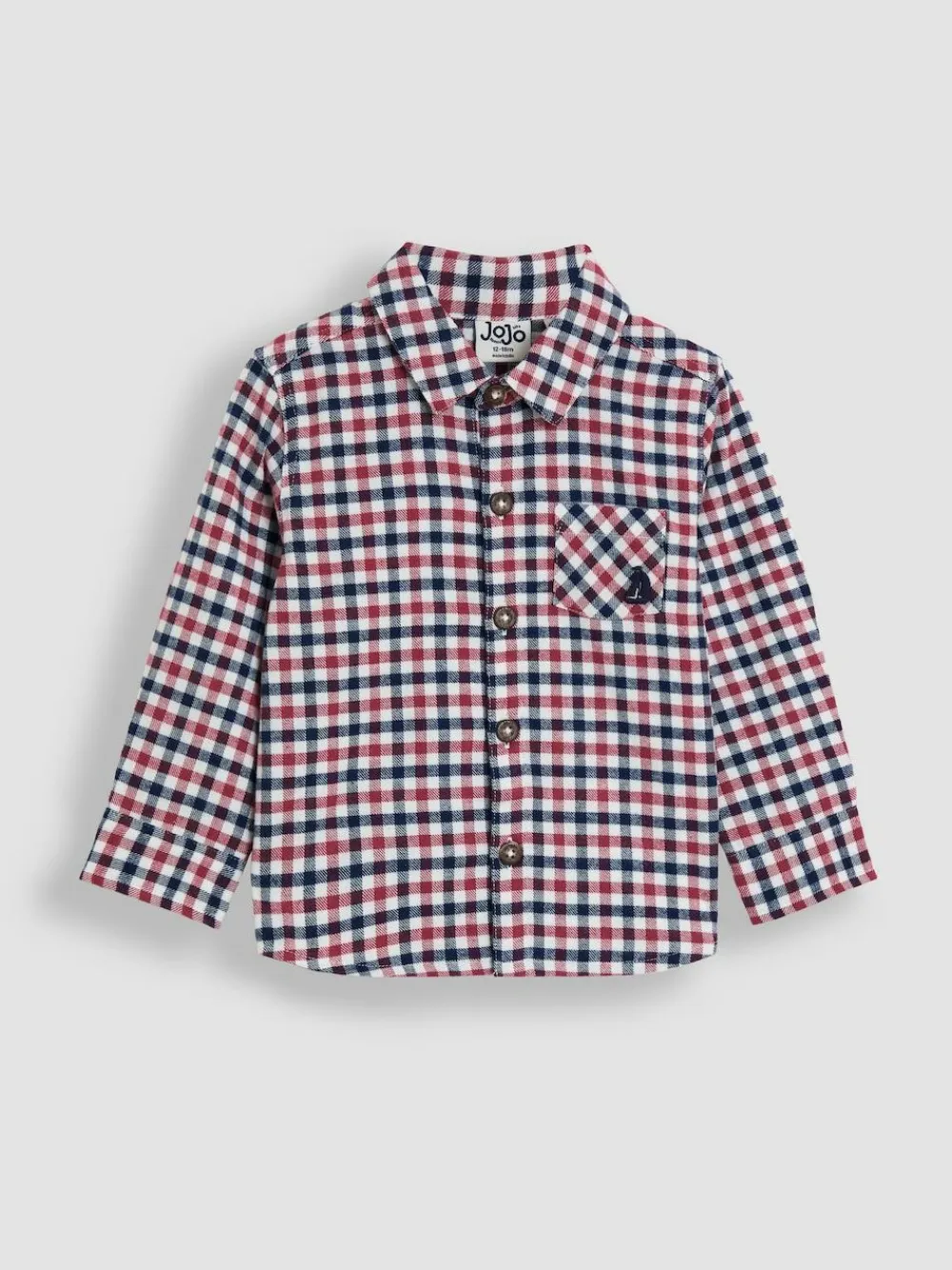 Discount Jojo Maman Bébé Brushed Shirt Burgundy Red