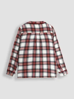 Jojo Maman Bébé Cream Mens Check Woven Pyjama Set^ Pyjamas