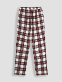 Jojo Maman Bébé Cream Mens Check Woven Pyjama Set^ Pyjamas