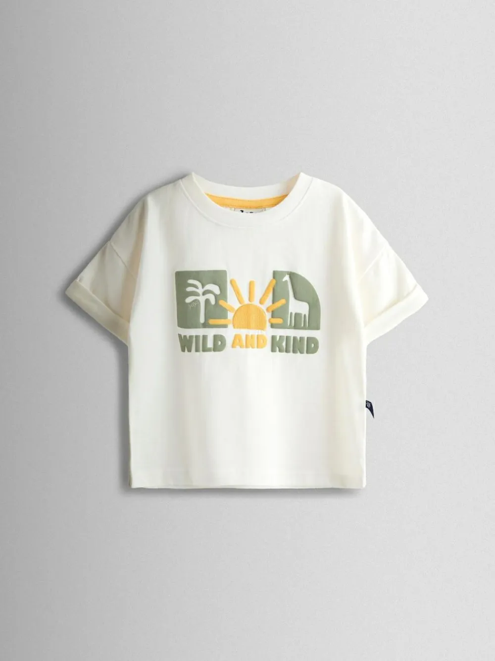 Sale Jojo Maman Bébé Cream Safari Printed T-Shirt & Shorts Set