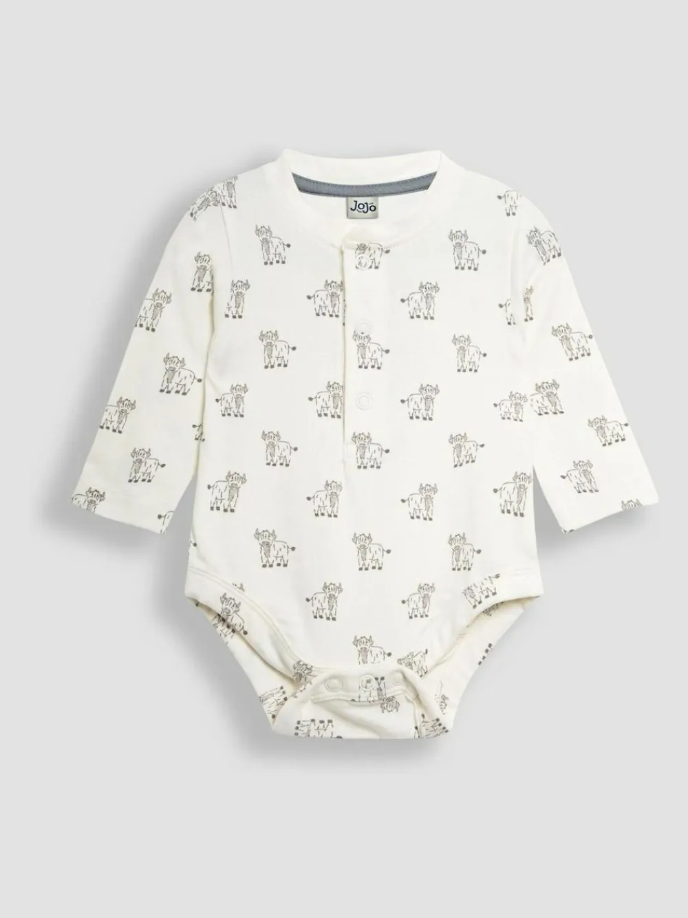 Jojo Maman Bébé Ecru Printed Highland Cow And Striped Bodies 2 Pack^BOY Bodysuits & Vests|Vests
