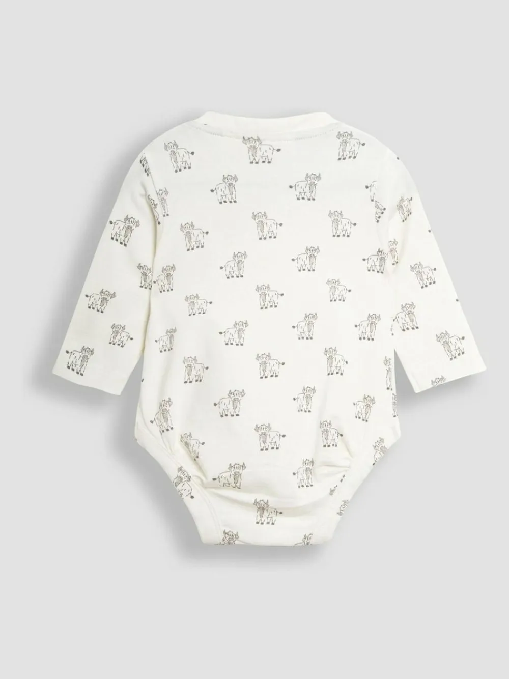 Jojo Maman Bébé Ecru Printed Highland Cow And Striped Bodies 2 Pack^BOY Bodysuits & Vests|Vests