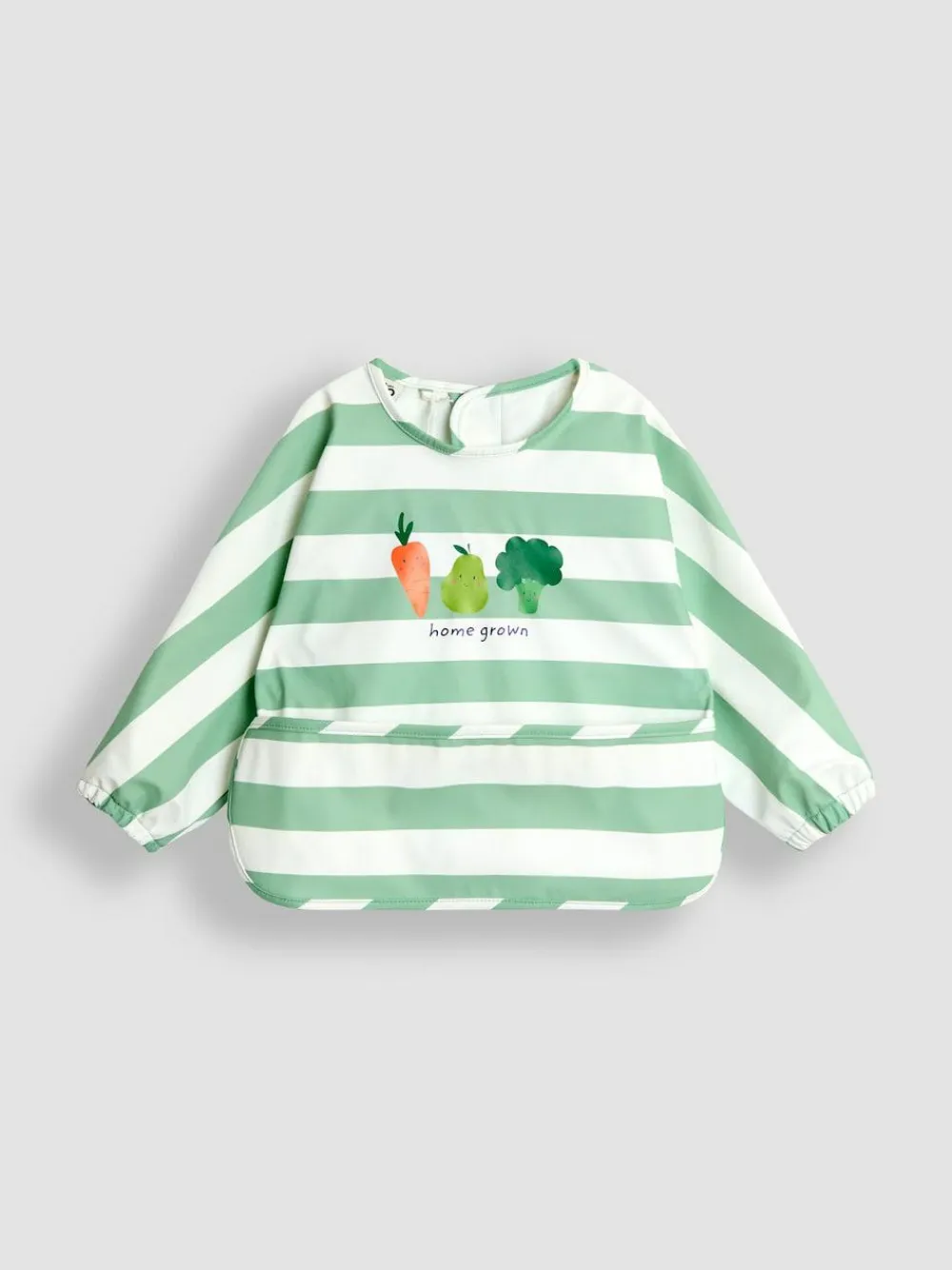 Jojo Maman Bébé Sleeved Bib Home Grown Vegetables