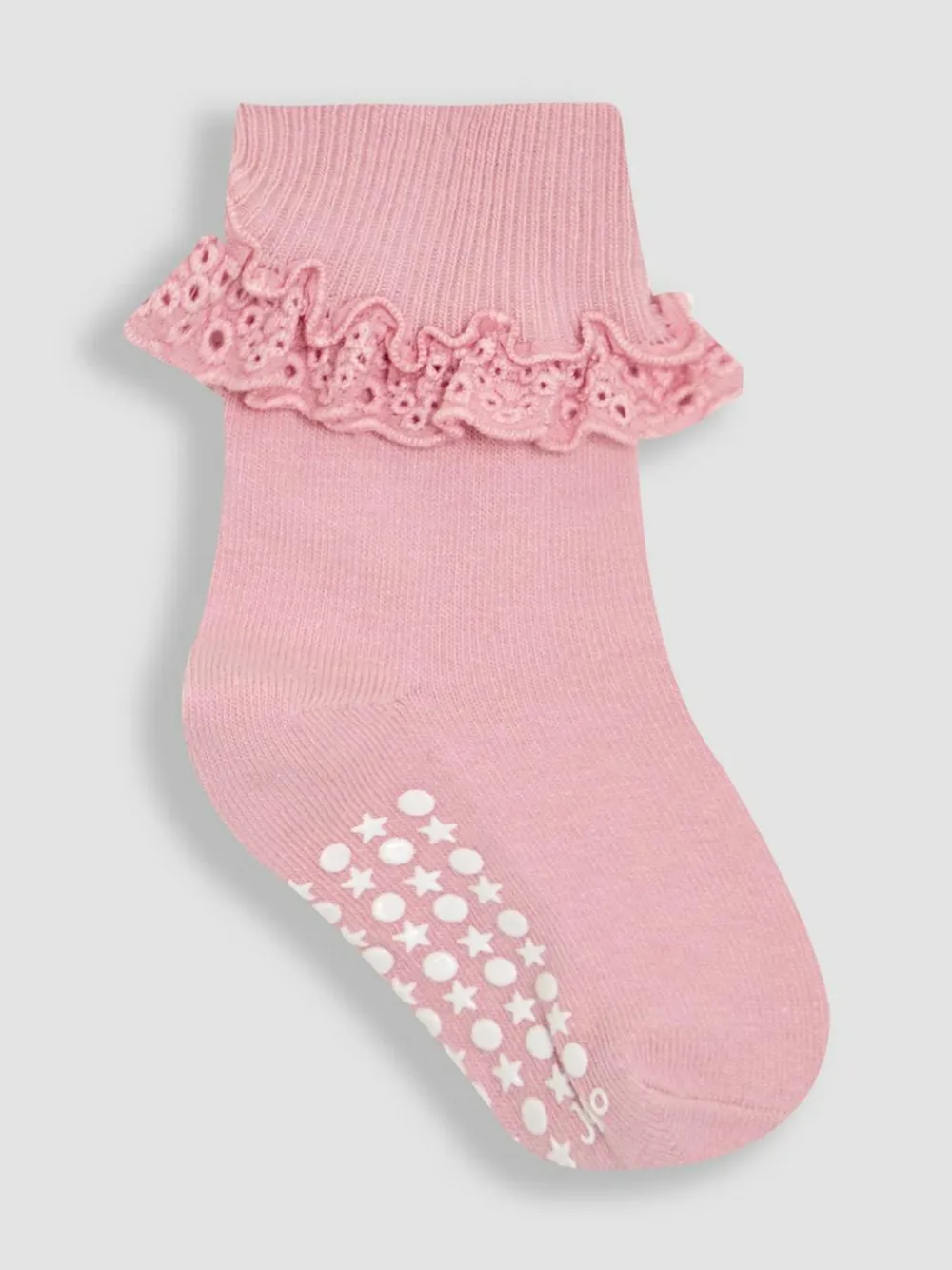Clearance Jojo Maman Bébé Khaki Frilly Socks 3 Pack