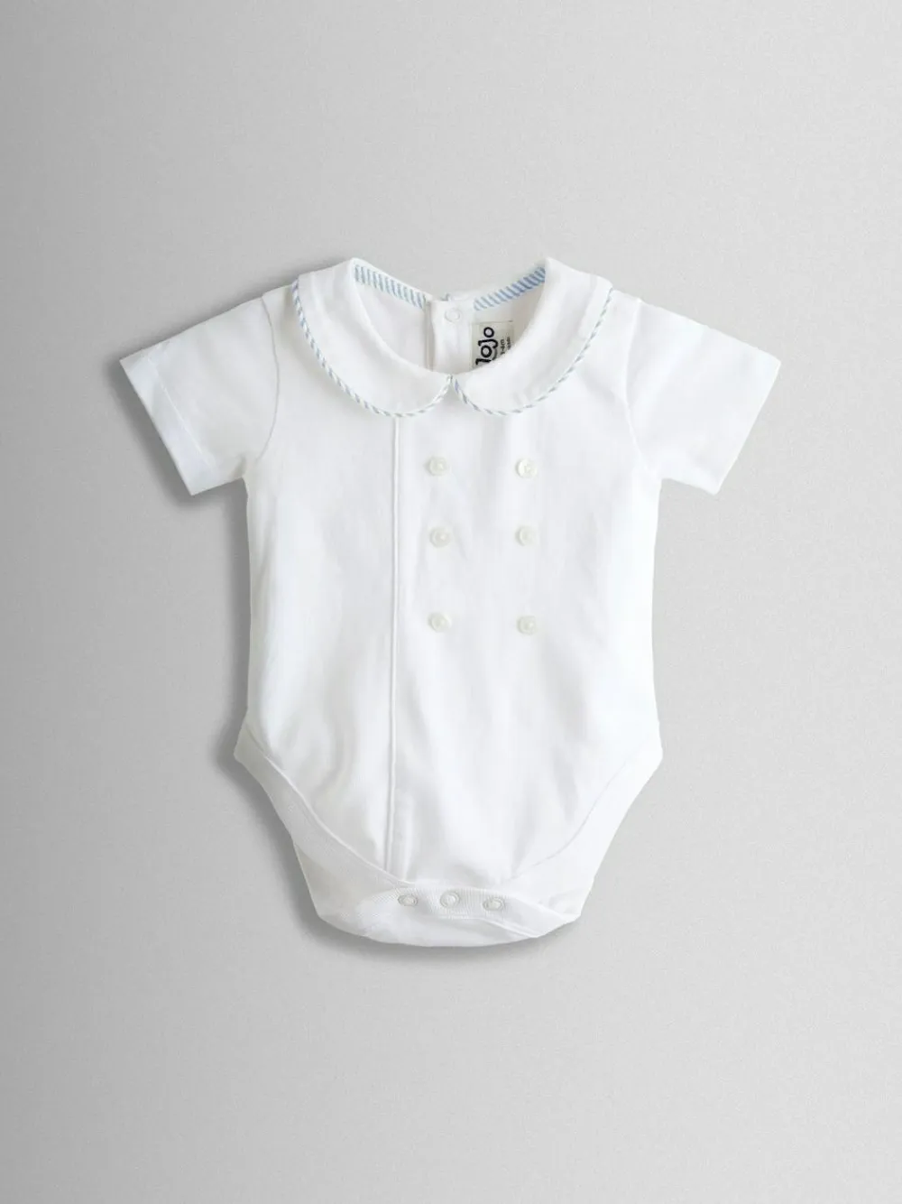 Jojo Maman Bébé Light Blue Classic Body & Stripe Shorts Set 2 Piece^BOY Shorts|Shorts
