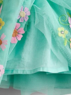 Jojo Maman Bébé Ruffle Tulle Appliqué Party Dress^ Dresses|Occasionwear