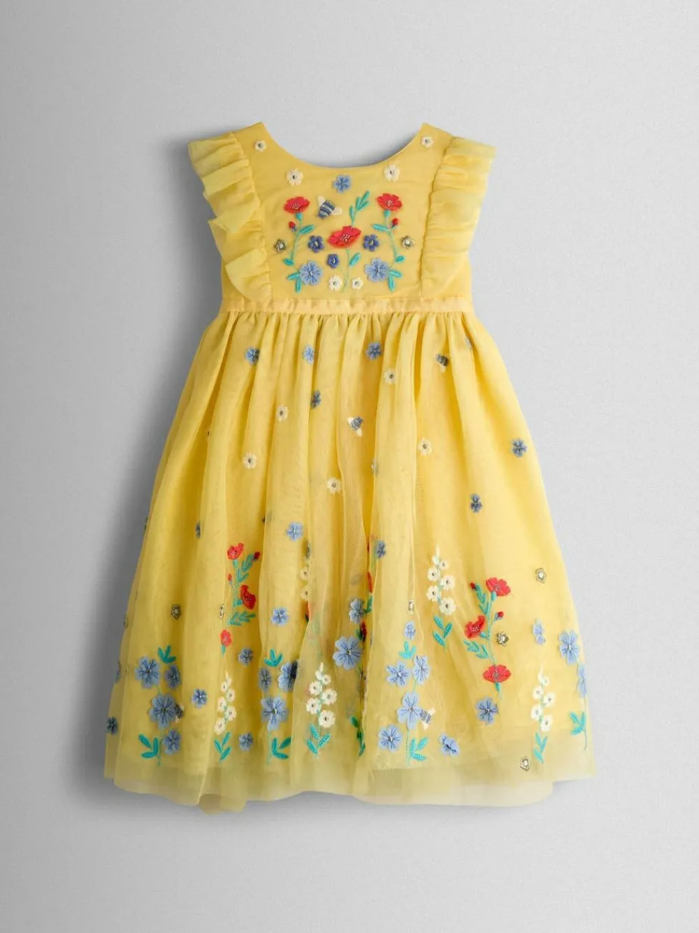Jojo Maman Bébé Ruffle Tulle Appliqué Party Dress^ Dresses|Occasionwear