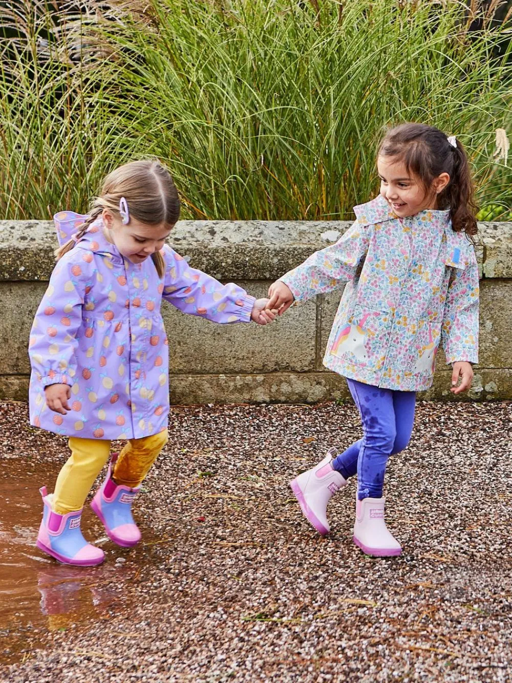 Outlet Jojo Maman Bébé Lilac Purple Cosy Lined Colour Block Wellies
