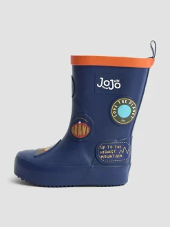 Outlet Jojo Maman Bébé Plain Wellies Navy Blue Sticker