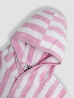 Clearance Jojo Maman Bébé Appliqué Towelling Poncho Pale Pink
