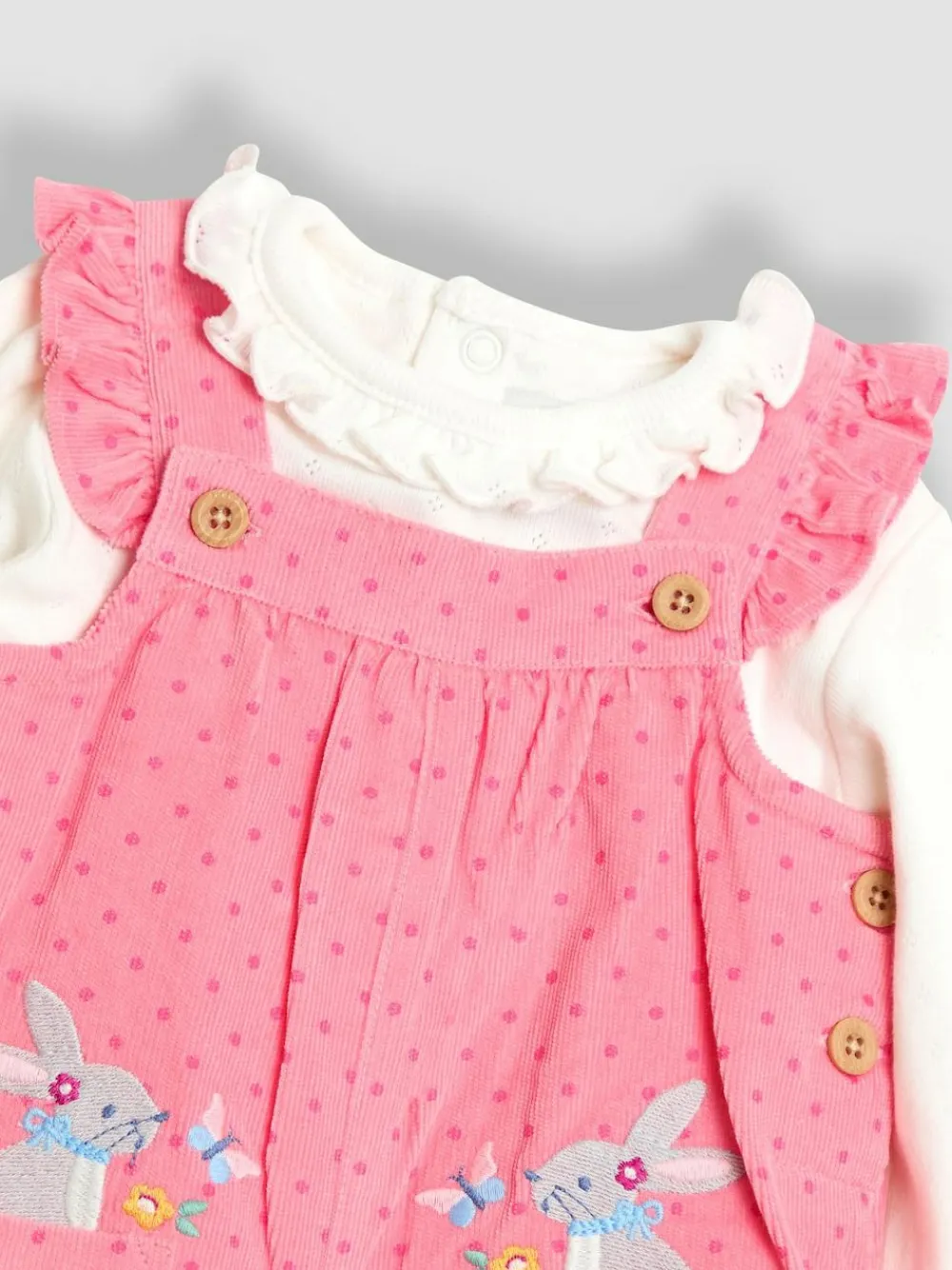 Jojo Maman Bébé Appliqué Cord Dungarees & Top Set^ Jumpsuits & Playsuits