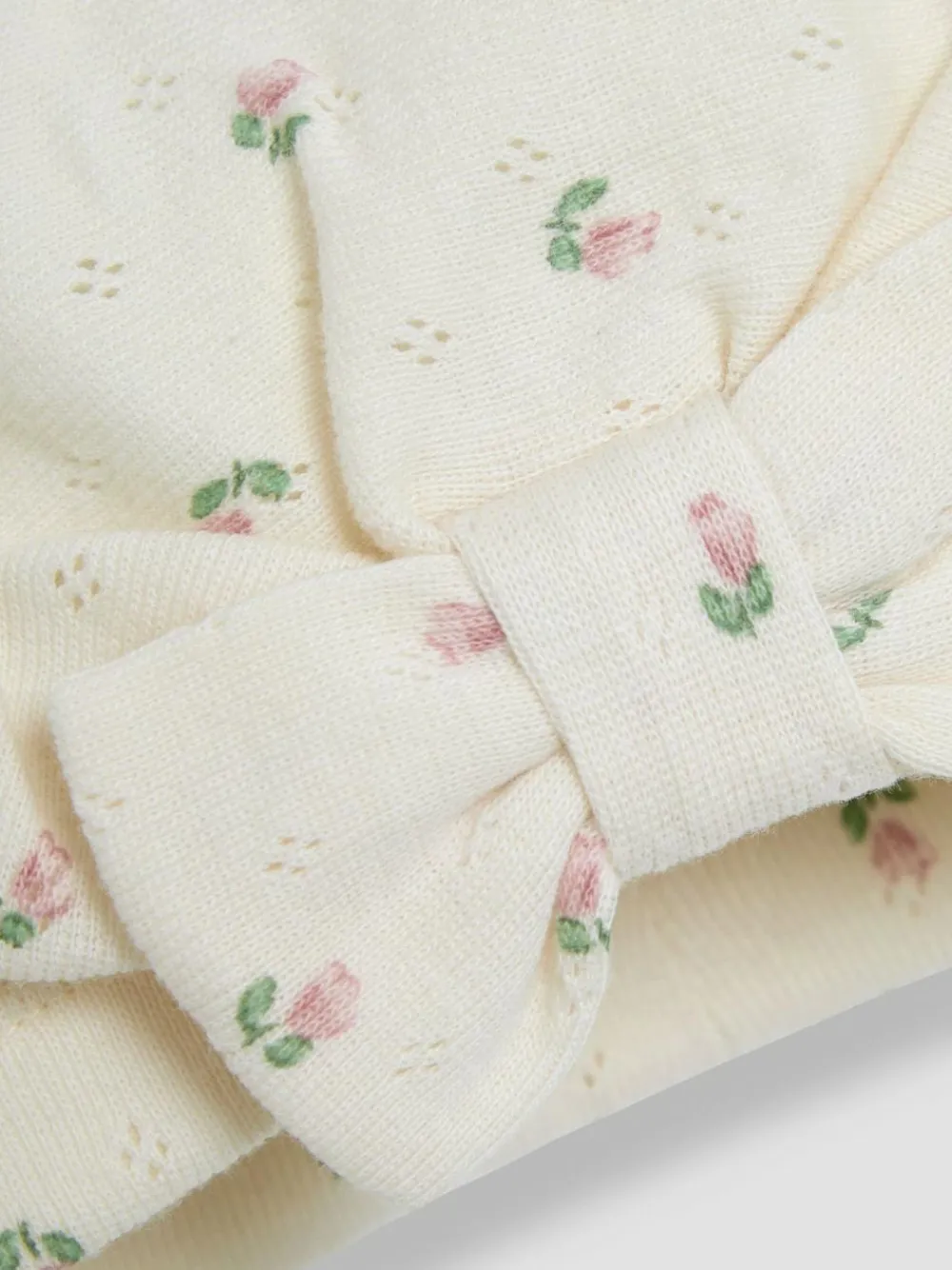 Clearance Jojo Maman Bébé Pink Floral Print Turban 100% Cotton Hat