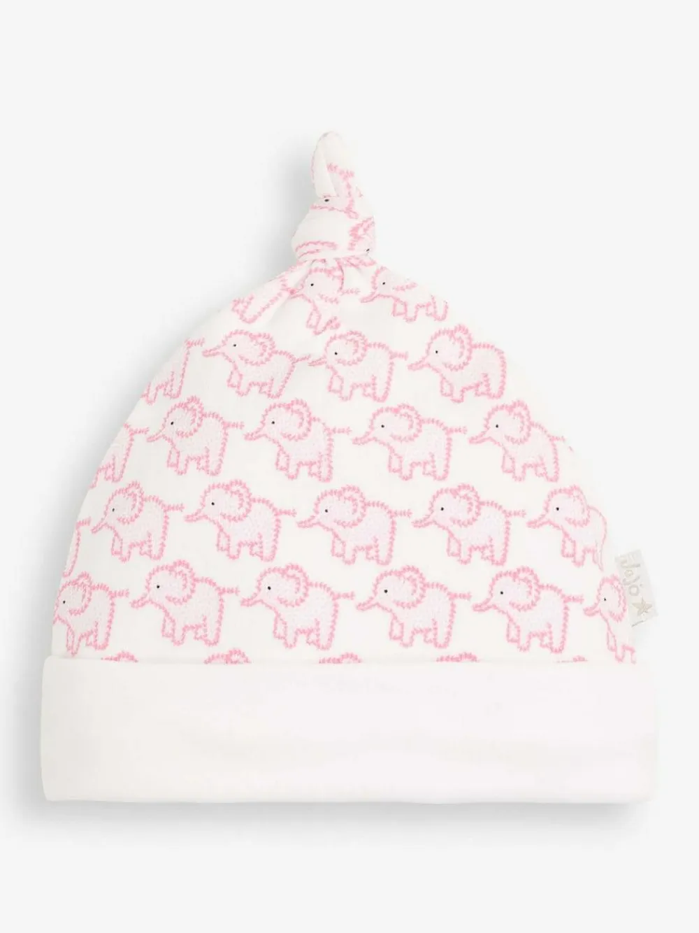 Hot Jojo Maman Bébé Pink Little Elephant Cotton Baby Hat Baby Pink