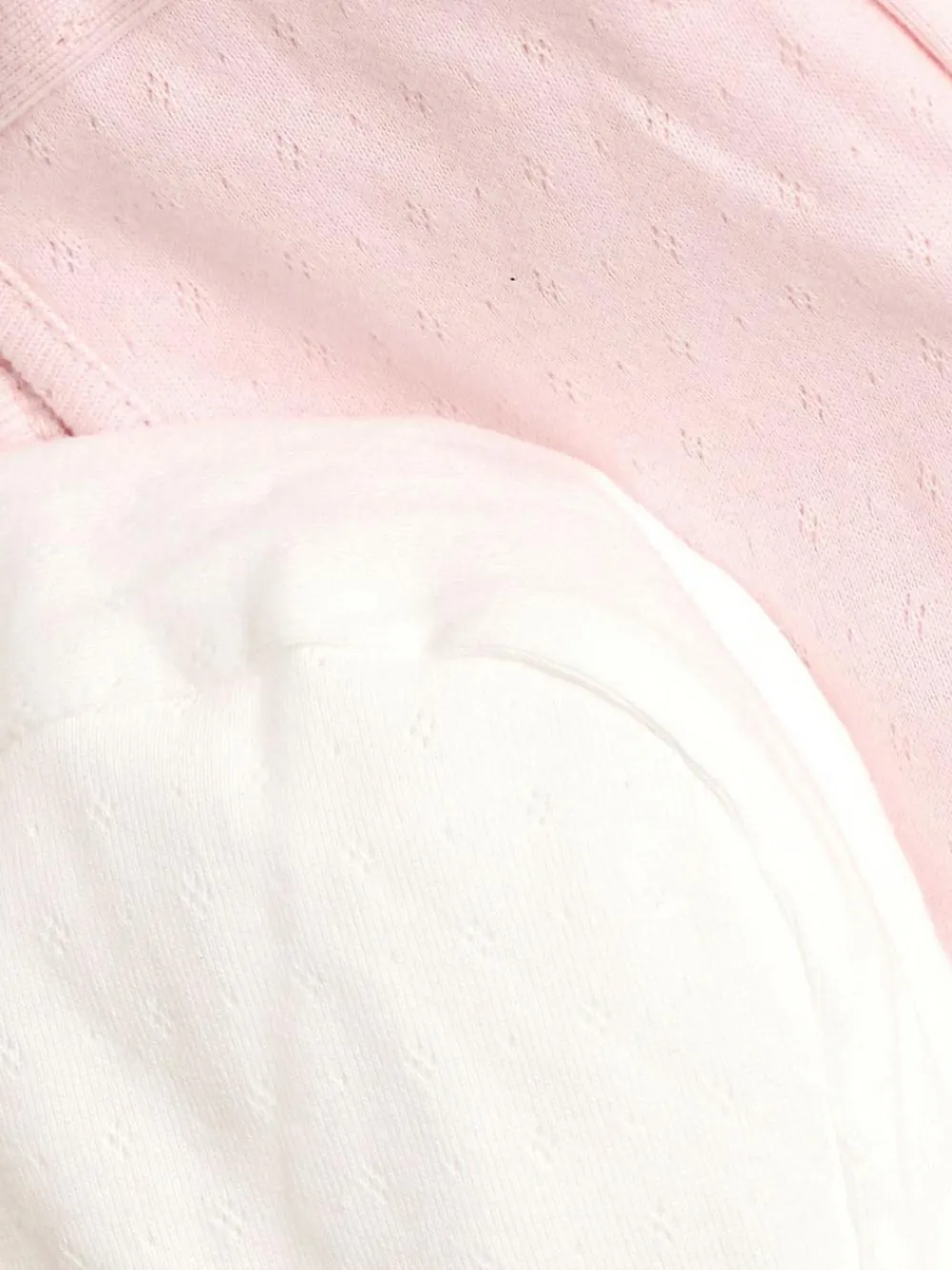 Jojo Maman Bébé Pink 2-Pack Pointelle Bonnets^ Hats & Scratch Mitts|Hats, Gloves & Scarves