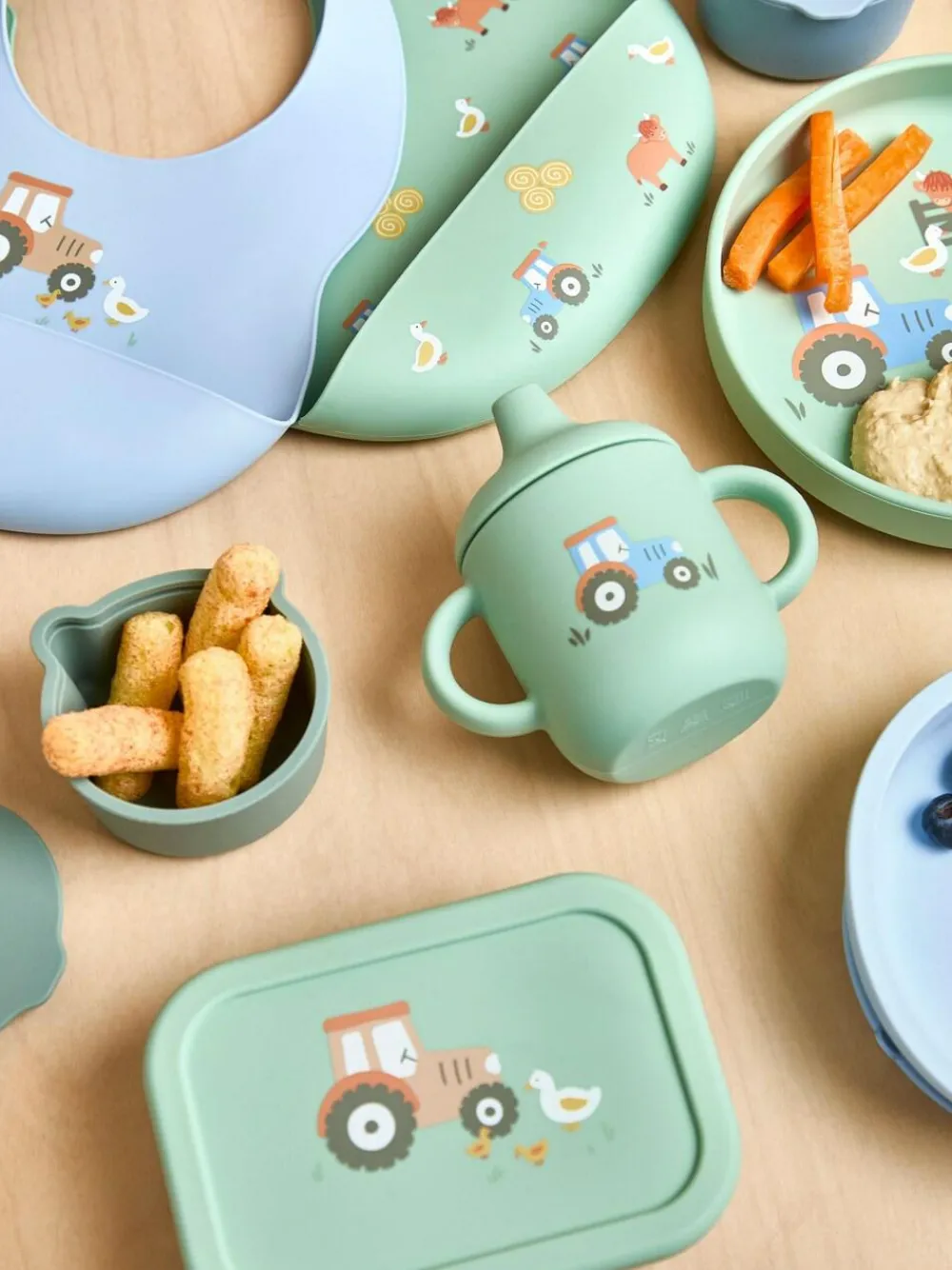 Jojo Maman Bébé Printed Square Silicone Lunch Box^ Branded Kitchenware