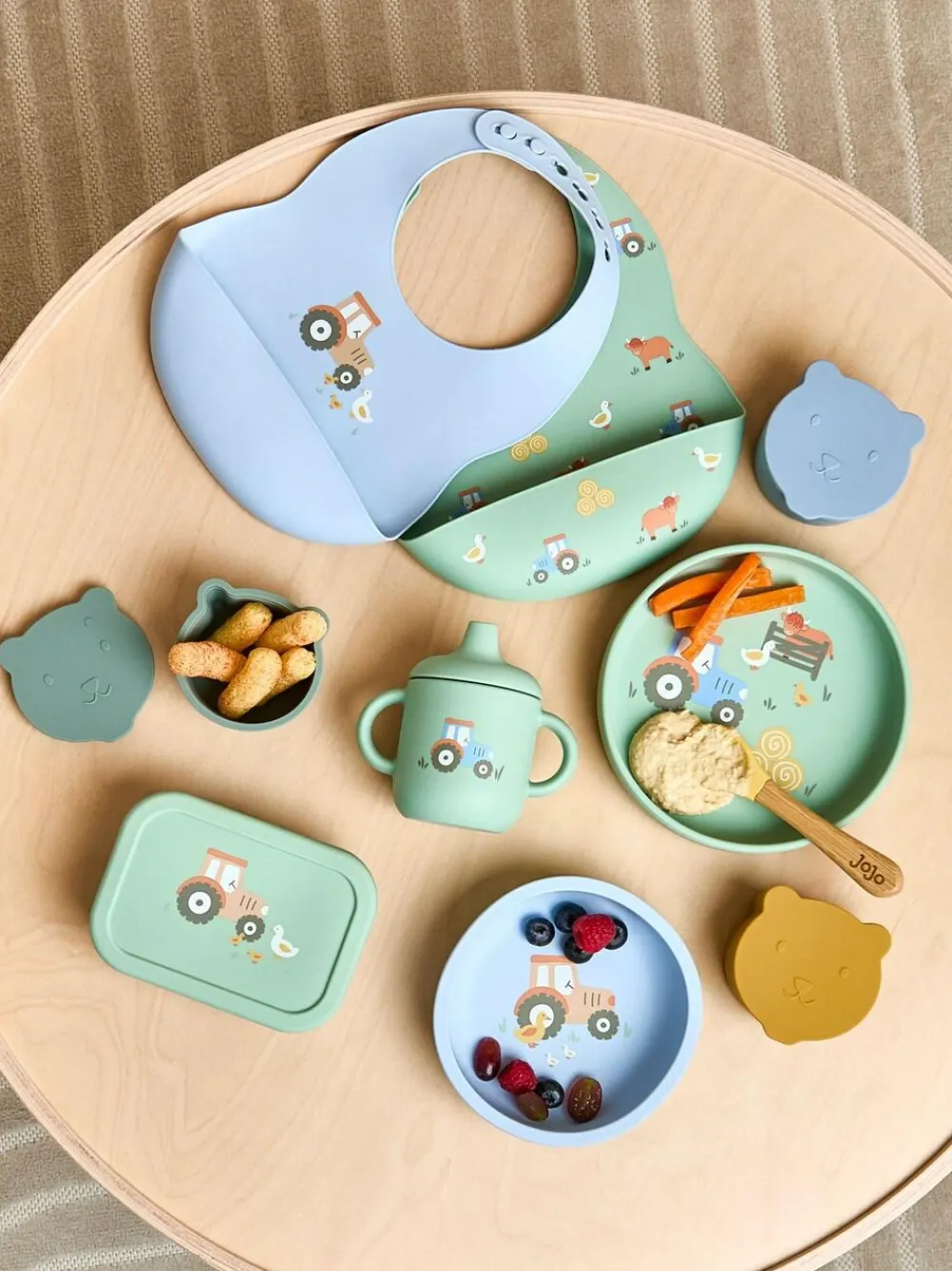 Jojo Maman Bébé Printed Square Silicone Lunch Box^ Branded Kitchenware