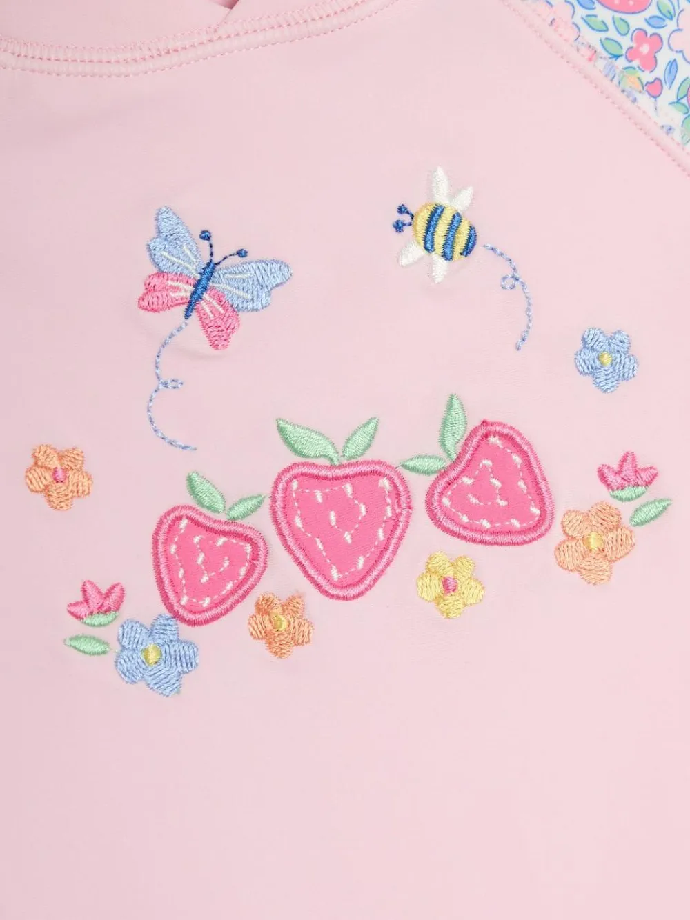 Jojo Maman Bébé Strawberry Floral Sun Protection Suit^ Swimwear