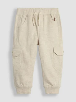 Hot Jojo Maman Bébé Tan Brown & Natural Marl 2-Pack Cargo Joggers Tan Brown & Natural Marl