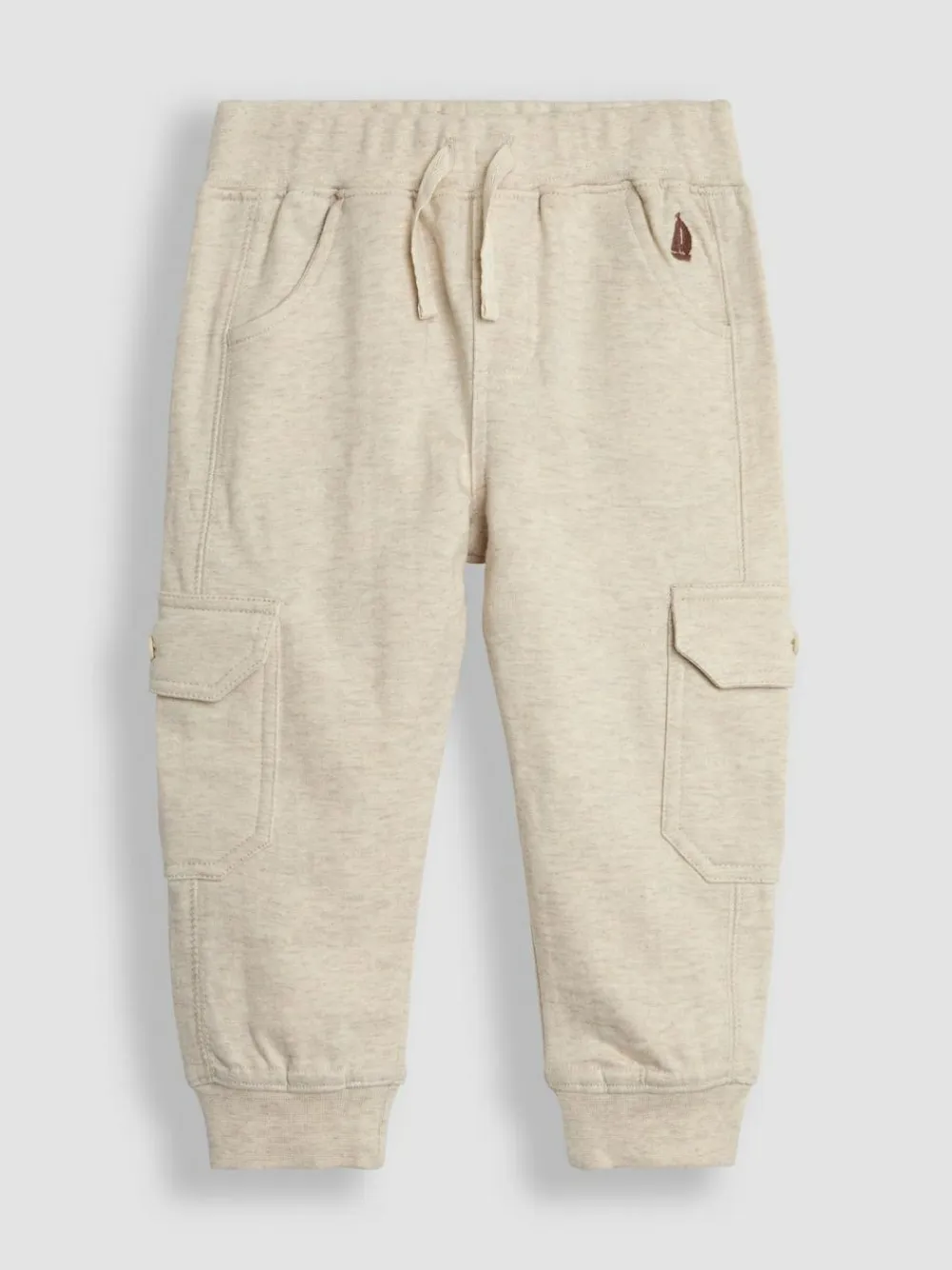 Hot Jojo Maman Bébé Tan Brown & Natural Marl 2-Pack Cargo Joggers Tan Brown & Natural Marl