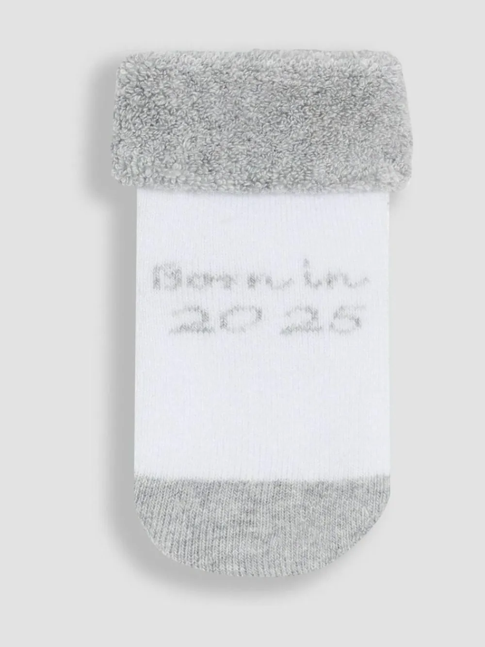 Jojo Maman Bébé White 2-Pack Born In 2025 Baby Socks^BOY Socks|Nightwear