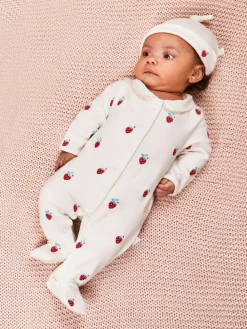 Jojo Maman Bébé Embroidered Cotton Baby Hat^BOY Hats & Scratch Mitts|Hats, Gloves & Scarves