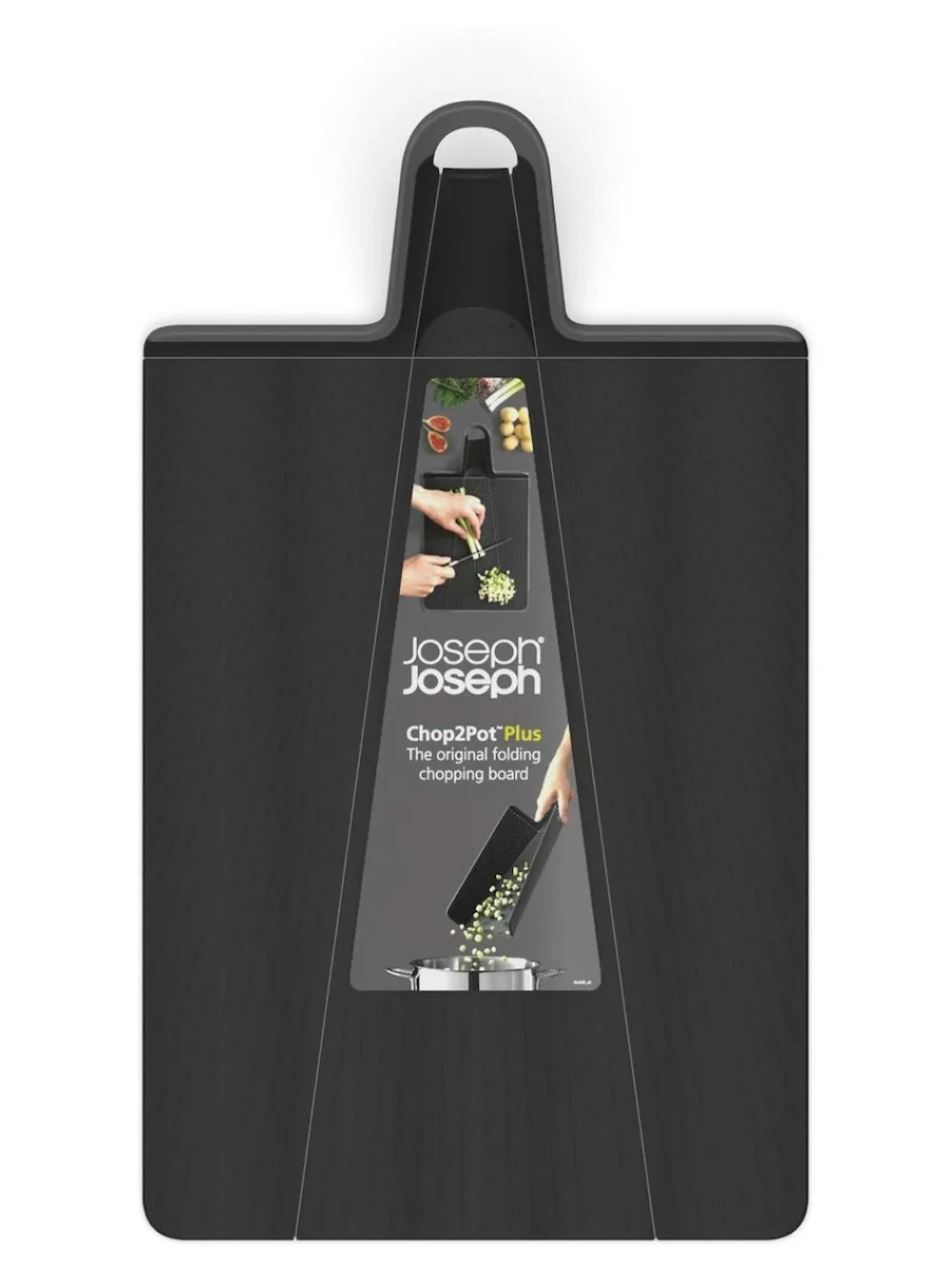 Joseph Joseph Black Chop2Pot Plus Folding Chopping Board (Large)^ Branded Kitchenware