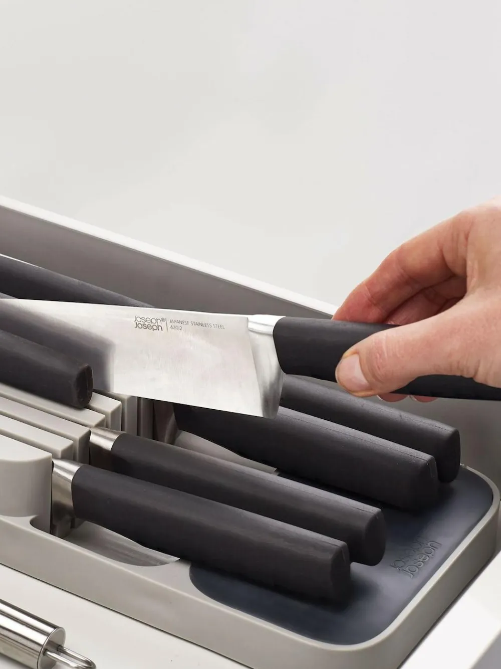 Joseph Joseph Joseph® Joseph Grey Drawer Store Compact Knife Organiser^ Storage & Organisation|Branded Kitchenware