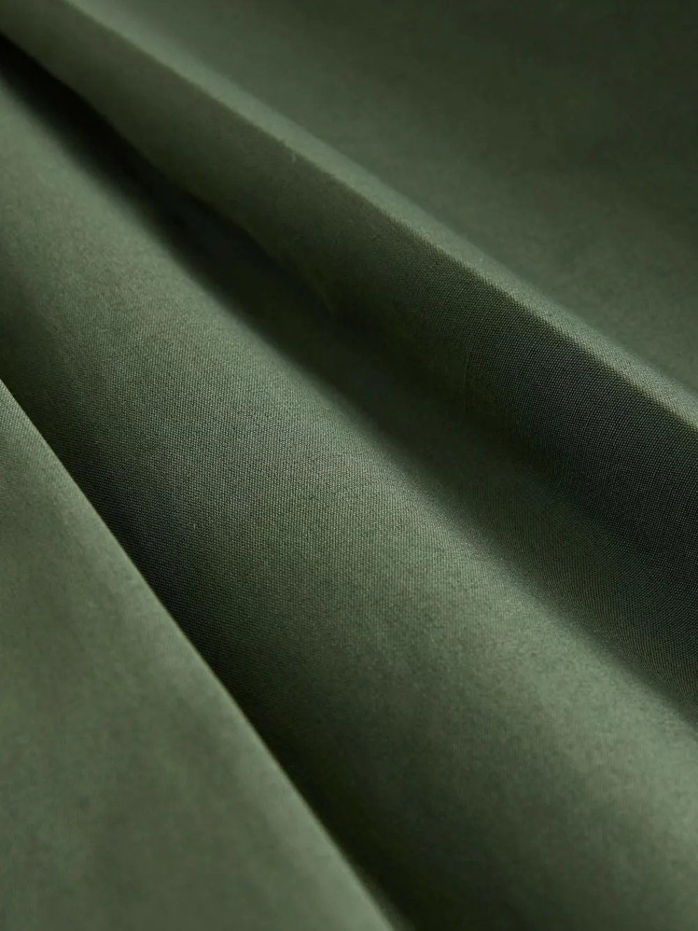 Hot Next Pleated Midi Skirt Khaki Green