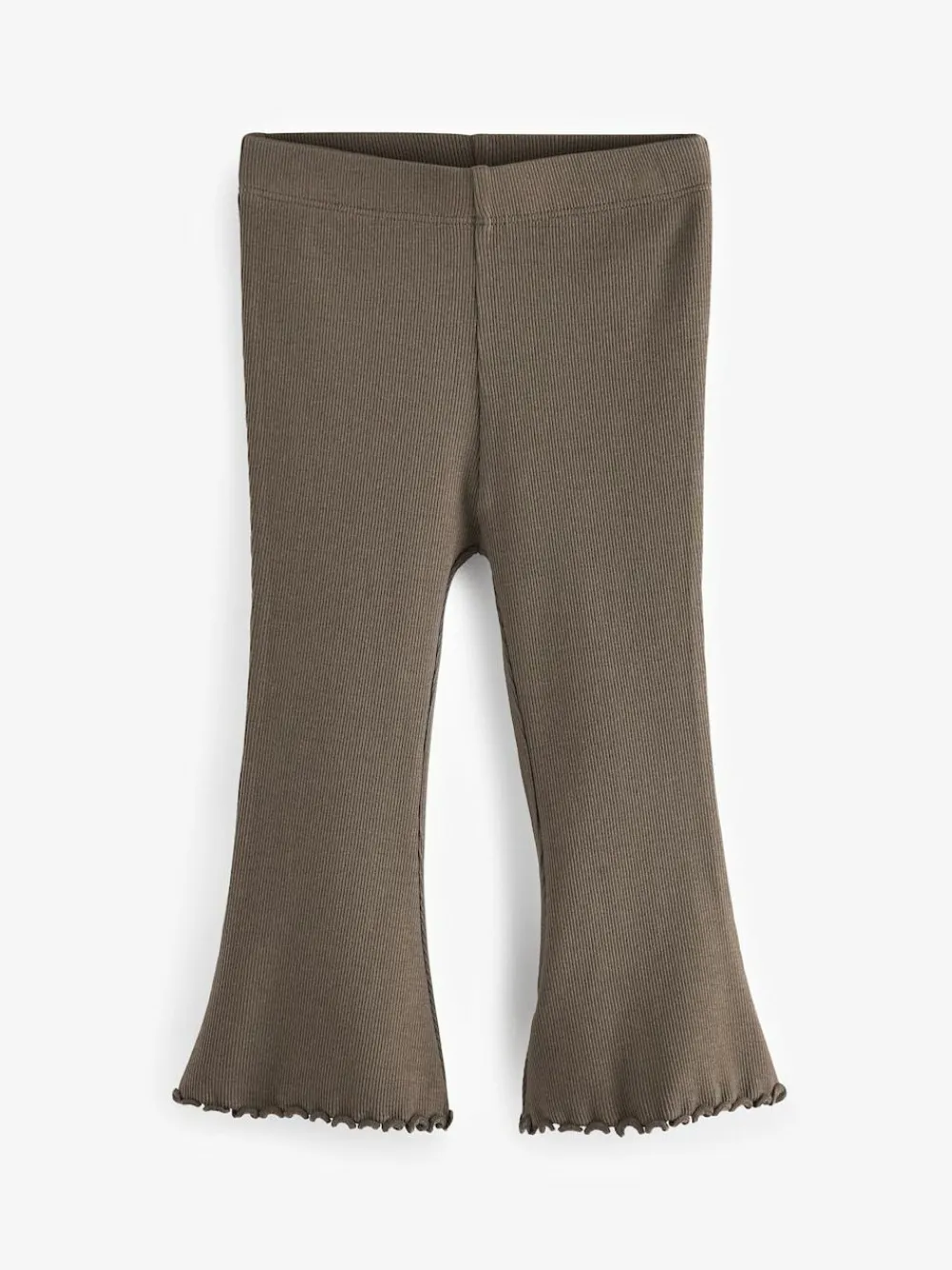 Next Khaki Green Rib Flare Leggings (3mths-7yrs)^ Pants & Leggings|Pants & Leggings