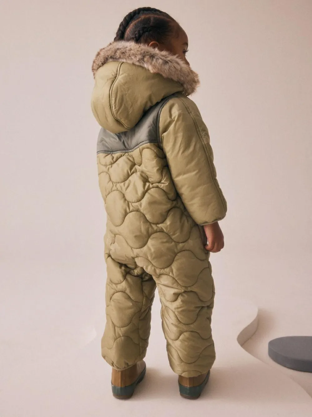 Online Next Shower Resistant Snowsuit (3mths-7yrs) Khaki Green