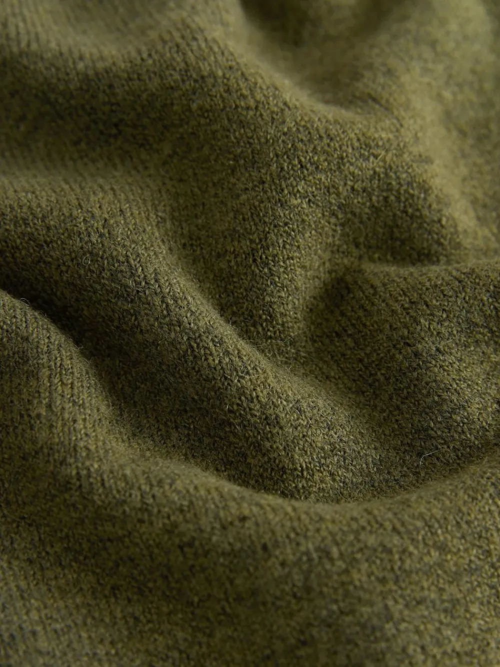 Next Khaki Green Slim Supersoft Crew Neck Cardigan with Wool^Women Knitwear|Knitwear