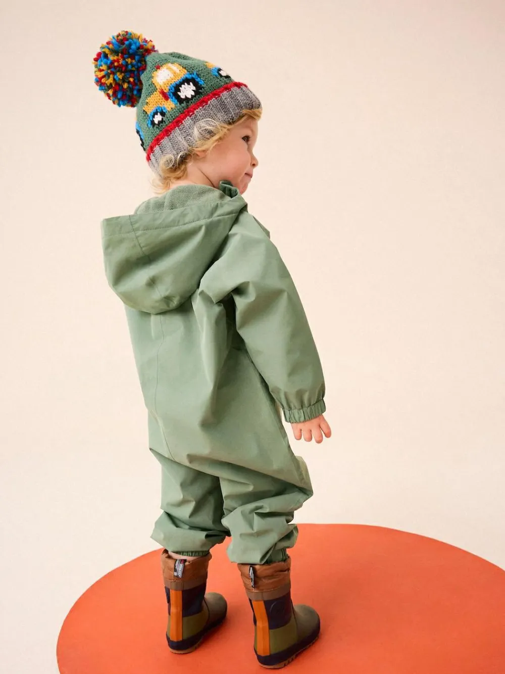 Best Next Khaki Green Waterproof Fleece Lined Puddlesuit (3mths-7yrs)