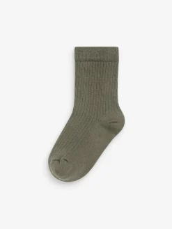 Next Cotton Rich Fine Rib Socks 7 Pack^BOY Socks & Tights|Socks & Tights