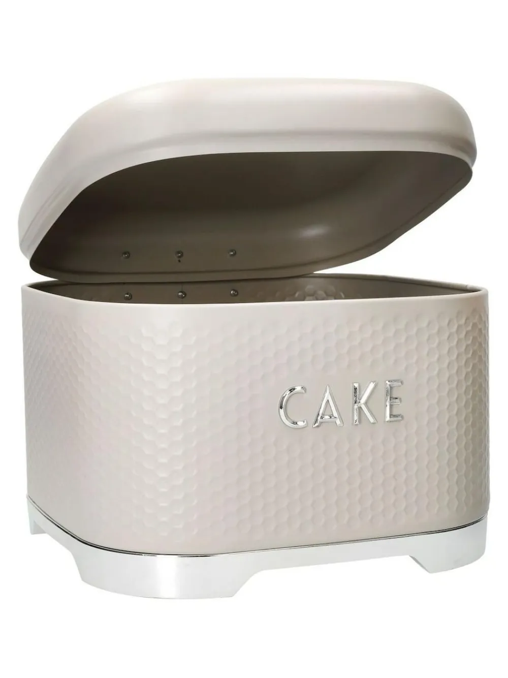Clearance Kitchencraft Cream Textured Square Cake Tin Durable Storage