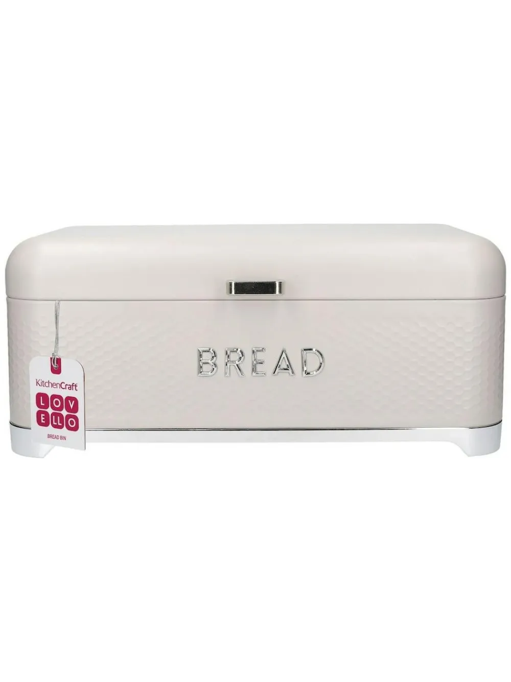 Sale Kitchencraft Cream Textured Bread Bin Sleek Storage
