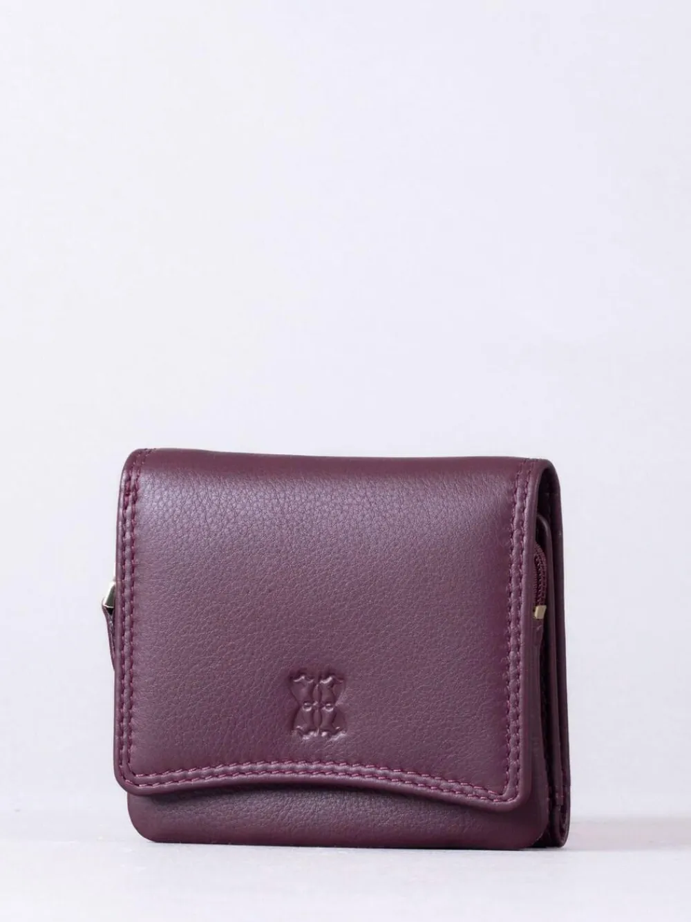 Lakeland Leather Burgundy Small Leather Flapover Purse^Women Purses