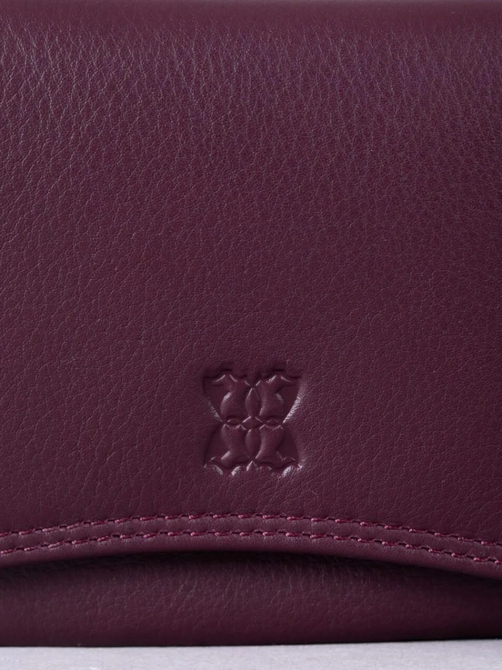 Lakeland Leather Burgundy Small Leather Flapover Purse^Women Purses