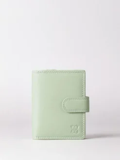 Hot Lakeland Leather Green Small Tab Purse