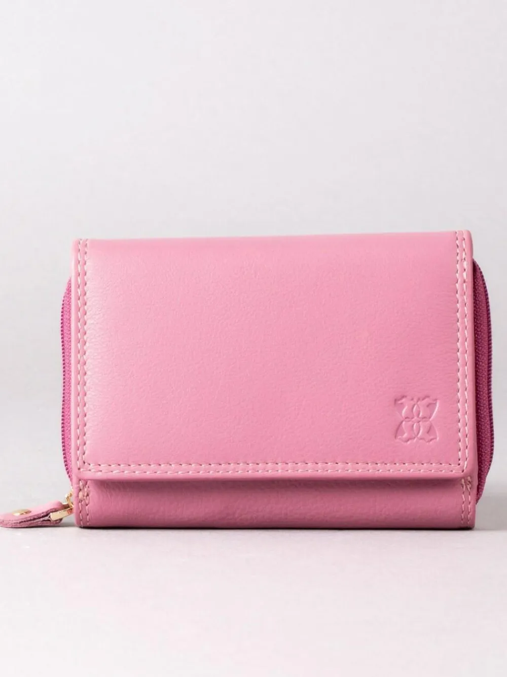 Clearance Lakeland Leather Mauve Small Purse