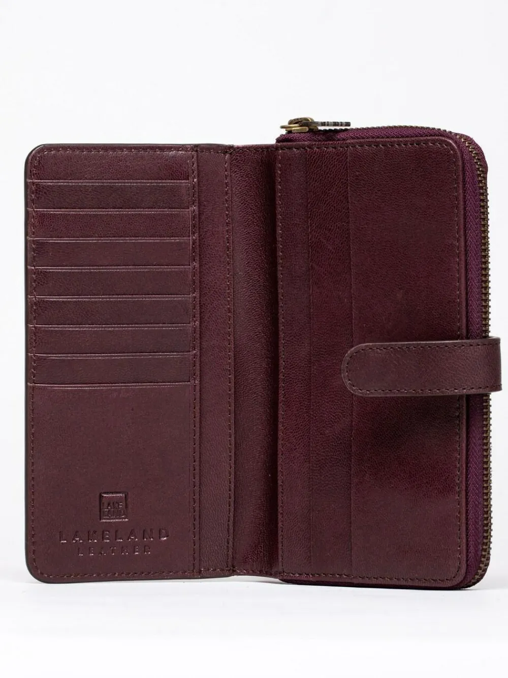 Lakeland Leather Newby Tab Purse Red