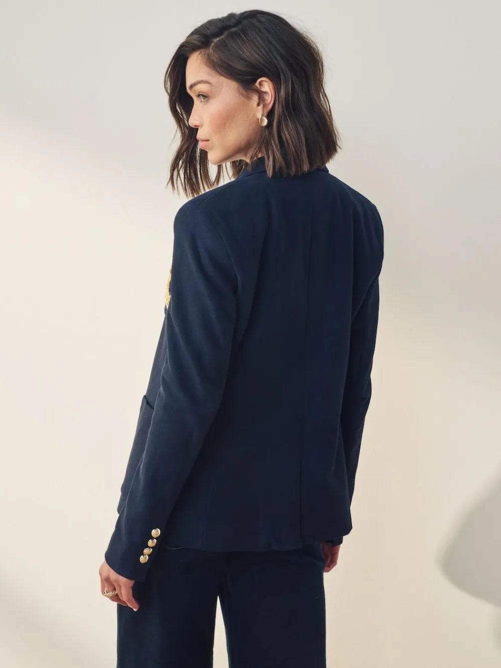 Lauren Ralph Lauren Lauren Navy Anfisa Bullion Jacquard Blazer^Women Suits & Tailoring|Blazers