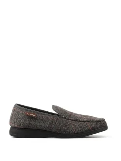 Online Lazy Dogz Blue Eisenhower II Full Slippers Grey