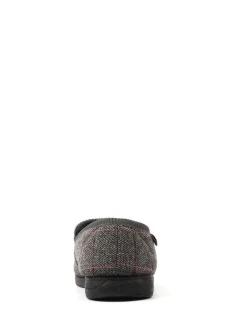 Online Lazy Dogz Blue Eisenhower II Full Slippers Grey