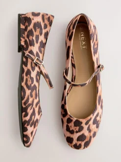 Next Standard/Wide Fit Round Toe Mary Jane Shoes^Women Wide Fit & Extra Wide Fit|Flats