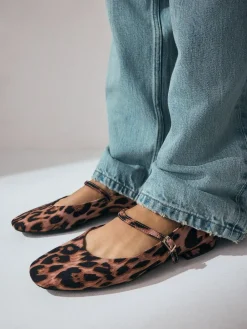 Next Standard/Wide Fit Round Toe Mary Jane Shoes^Women Wide Fit & Extra Wide Fit|Flats